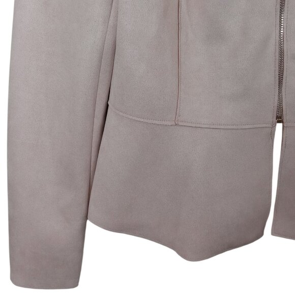 INDUSTRY 🩷 》Faux Suede Peplum Jacket - Picture 4 of 16